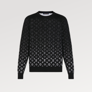 Pull col rond à Monogram dégradé LVSE