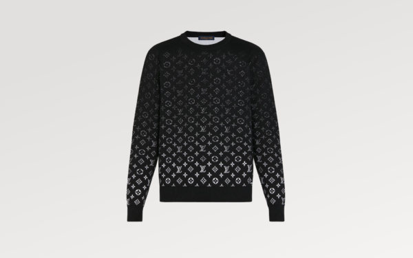 Pull col rond à Monogram dégradé LVSE