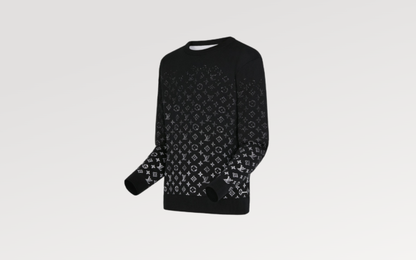 Pull col rond à Monogram dégradé LVSE – Image 3