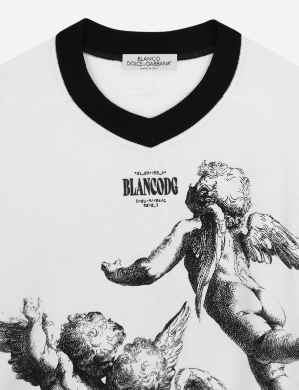 SWEAT-SHIRT RAS DE COU À IMPRIMÉ ANGES BLANCO DOLCE&GABBANA – Image 4