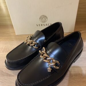 Mocassins Versace Medusa Chain noir