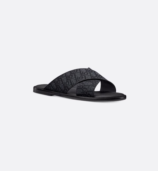 Sandales Dior Alias - Toile Jacquard Dior Oblique Noir – Image 4