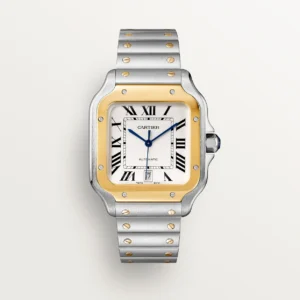Grande Montre Santos de Cartier - Or Jaune & Acier