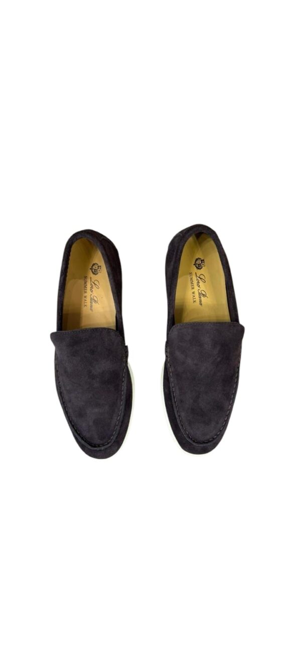 Loro Piana Summer Walk Loafers GRAY – Image 2
