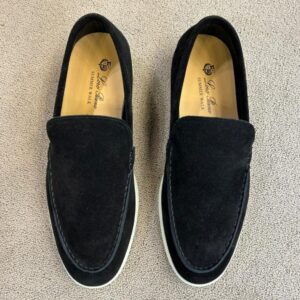 Loro Piana Summer Walk Loafers BLACK