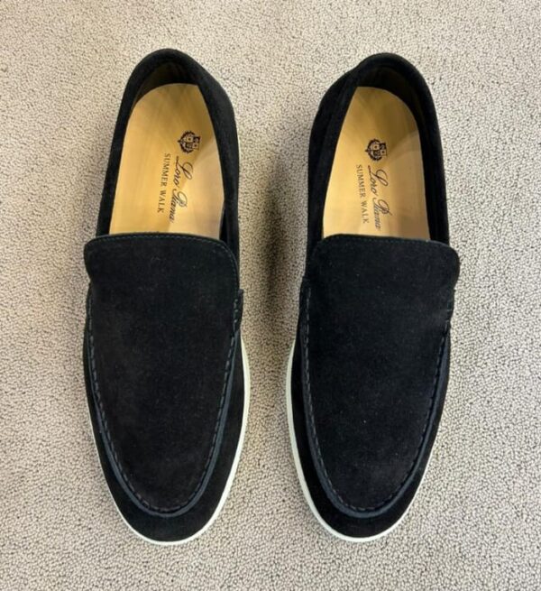 Loro Piana Summer Walk Loafers BLACK