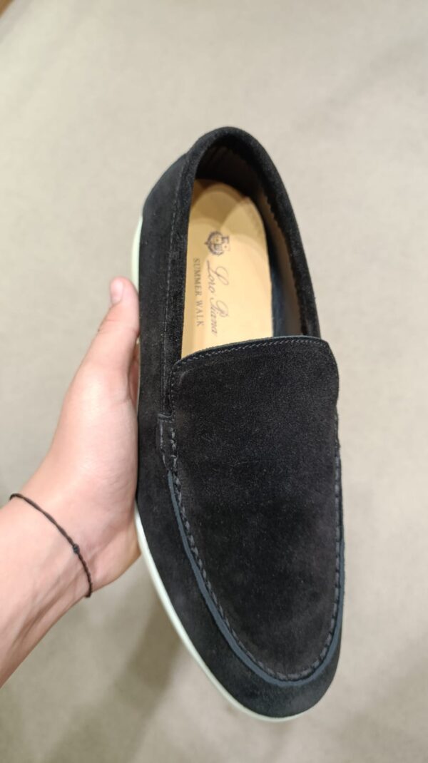 Loro Piana Summer Walk Loafers BLACK – Image 2