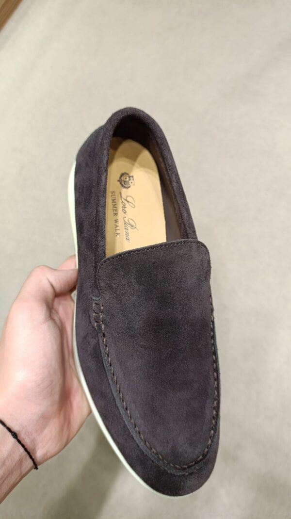 Loro Piana Summer Walk Loafers GRAY – Image 3