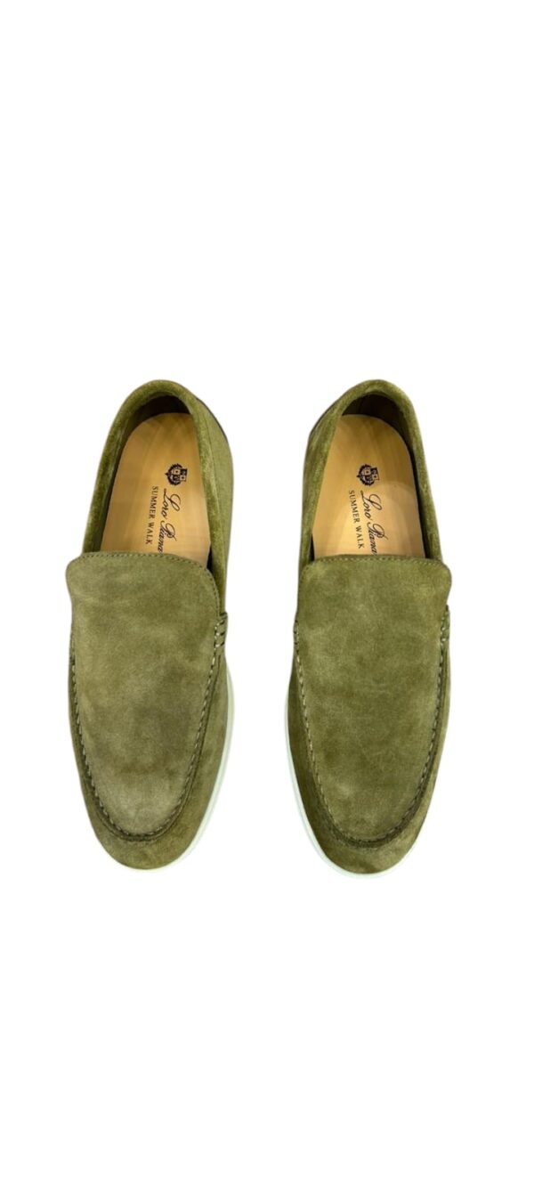 Loro Piana Summer Walk Loafers MURANO GREEN – Image 2